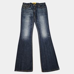 MEK DNM Naxos Bootcut Dark Wash Backflap Pockets Size 30L